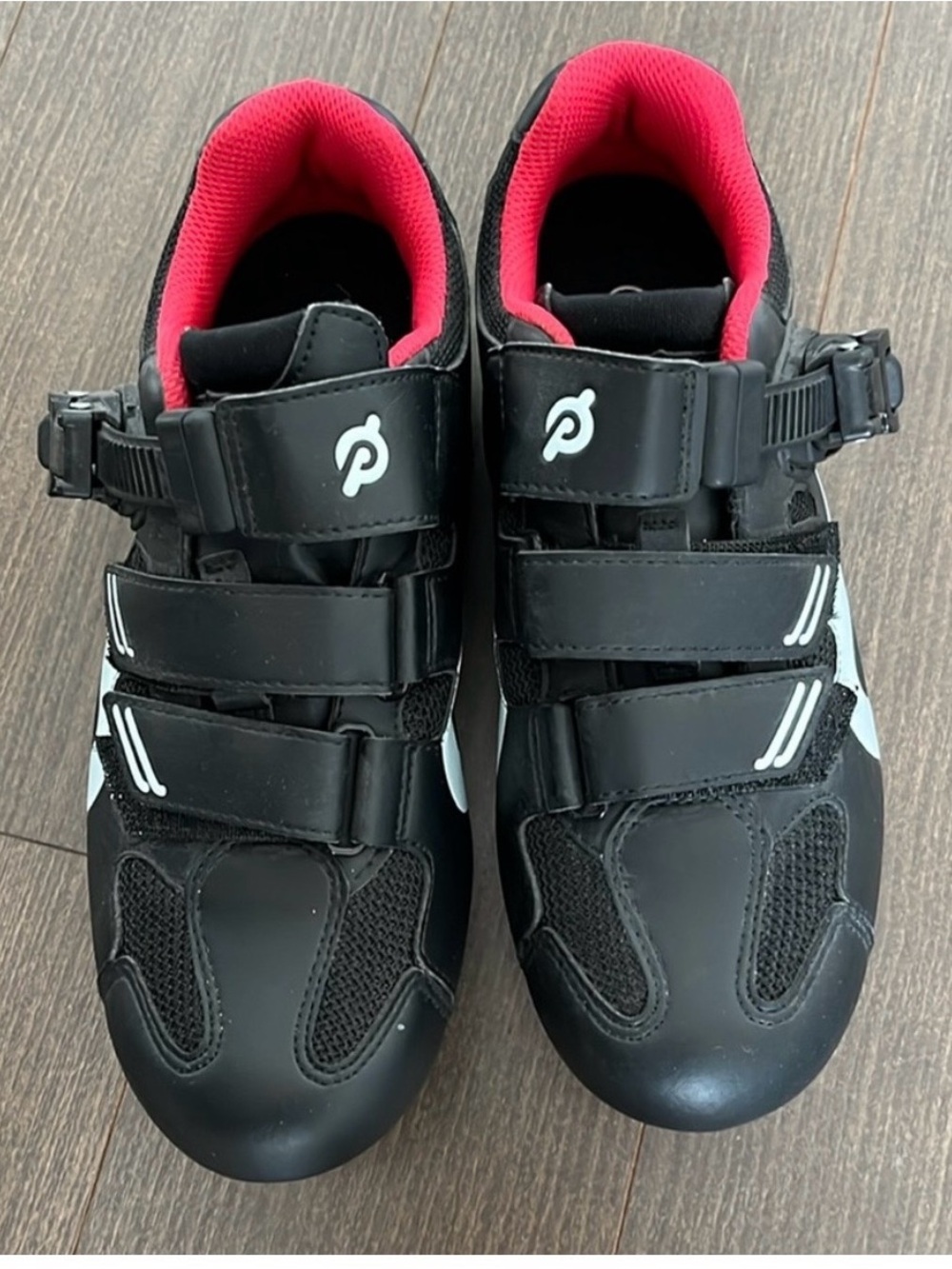 Peloton Black and White Cycling Shoes - women’s